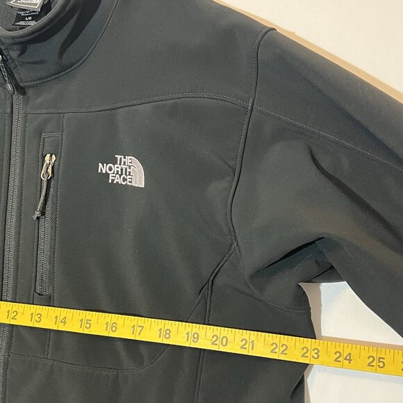 The North Face Men’s Large Jacket Black Apex Softshell Wind Resistant Full Zipp - Picture 7 of 14